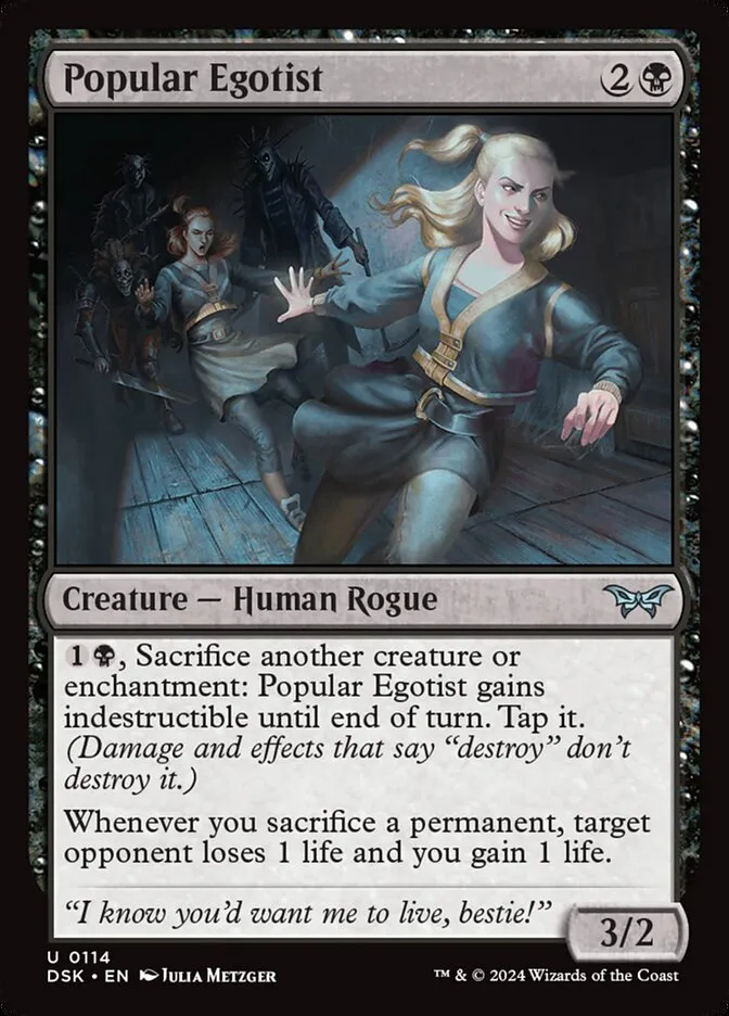 Popular Egotist Front Face