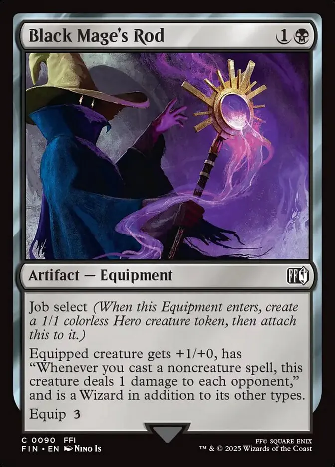 Black Mage's Rod Front Face