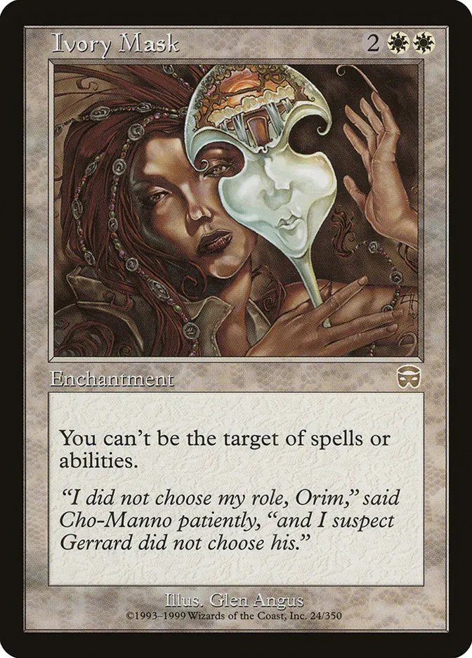 Ivory Mask Front Face