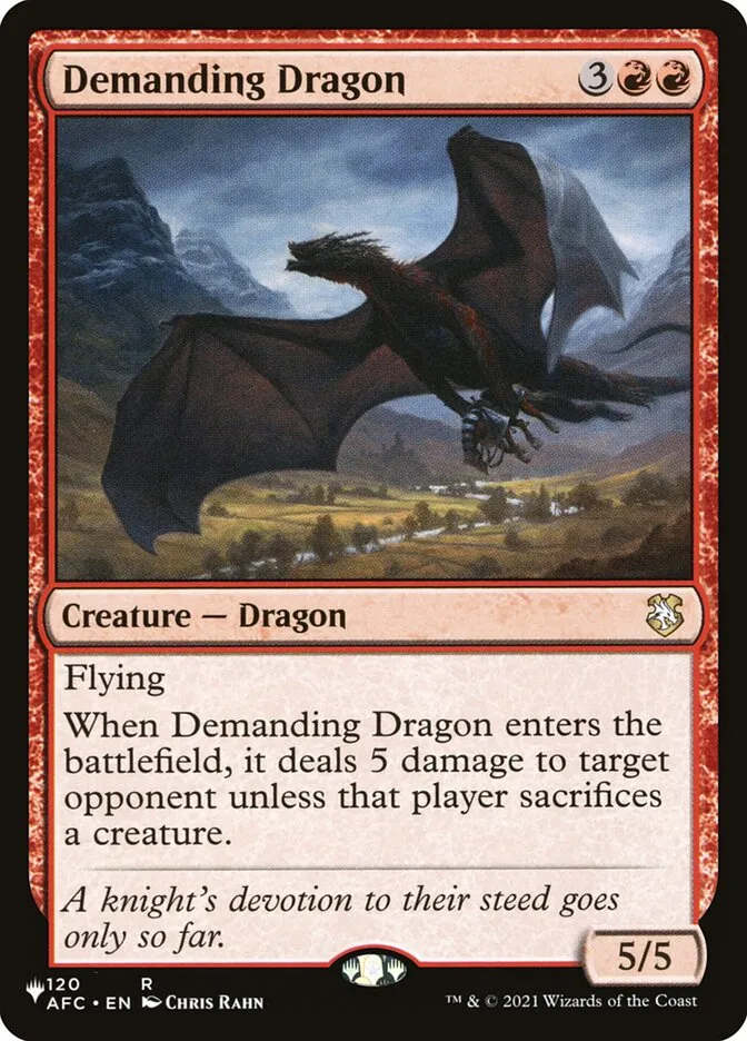 Demanding Dragon Front Face