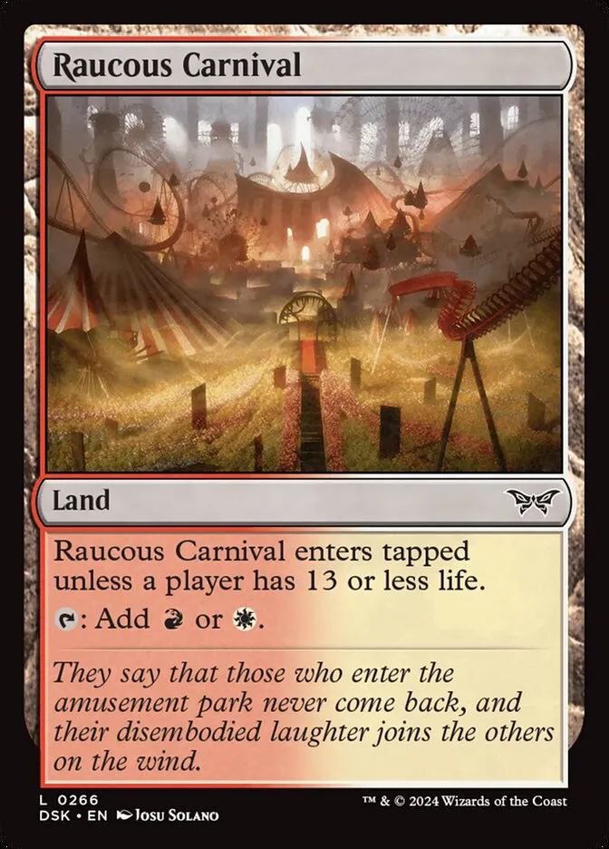 Raucous Carnival Front Face