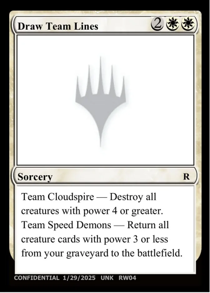 Draw Team Lines Front Face