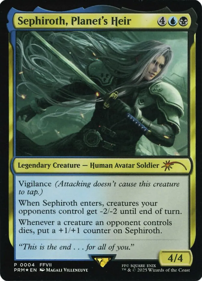 Sephiroth, Planet's Heir Front Face