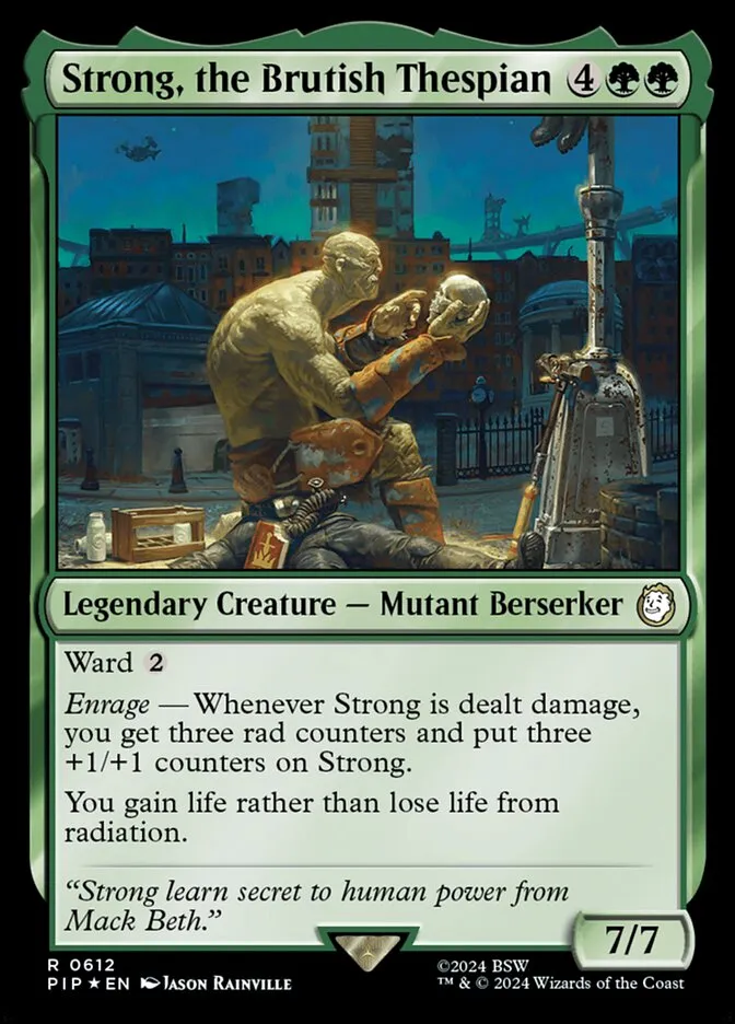 Strong, the Brutish Thespian Front Face