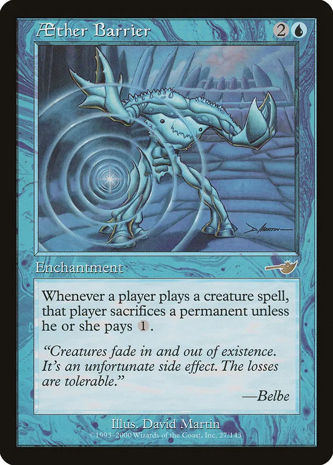 Aether Barrier Front Face