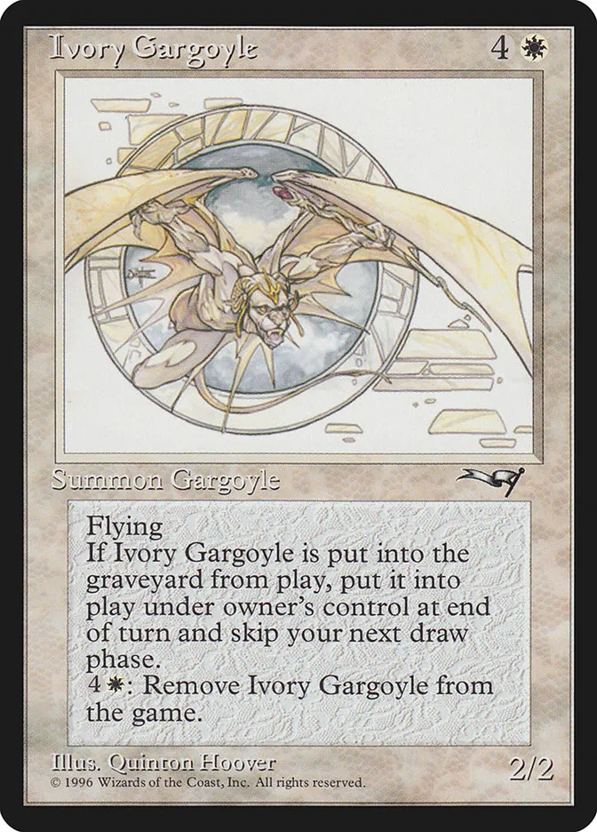 Ivory Gargoyle Front Face