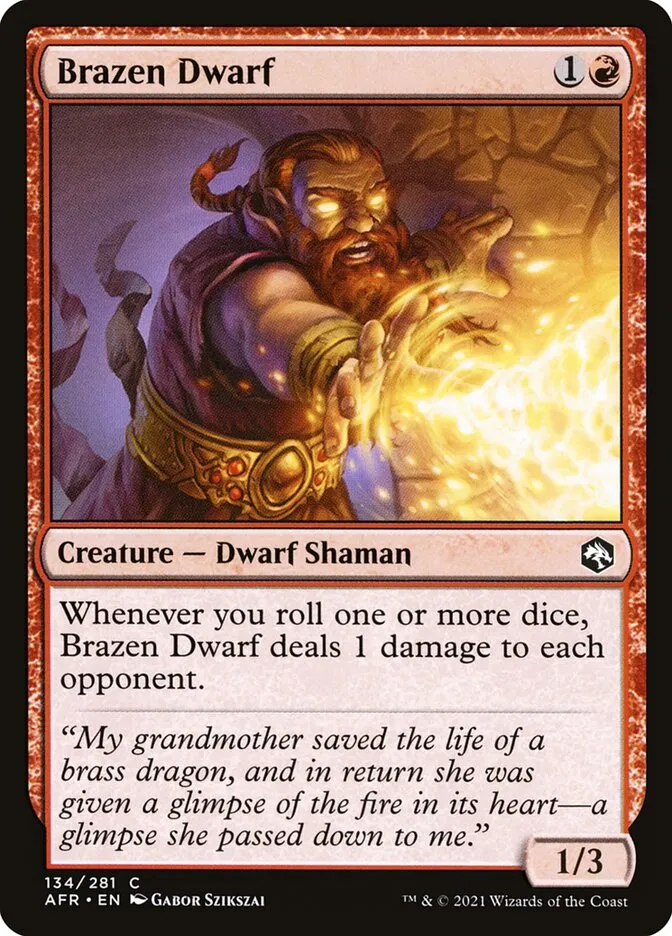 Brazen Dwarf Front Face