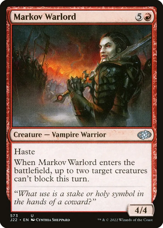 Markov Warlord Front Face