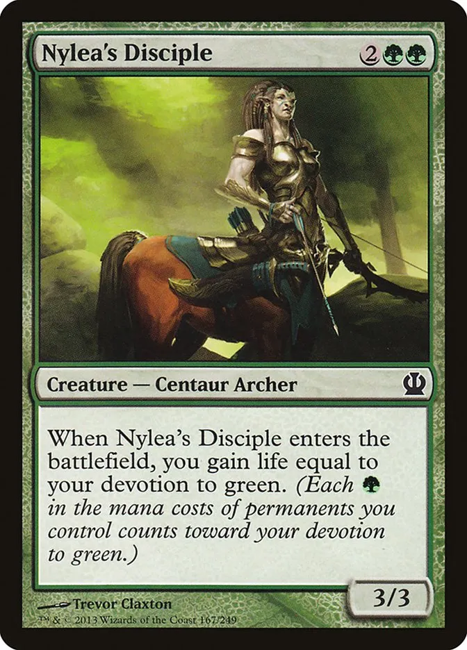 Nylea's Disciple Front Face