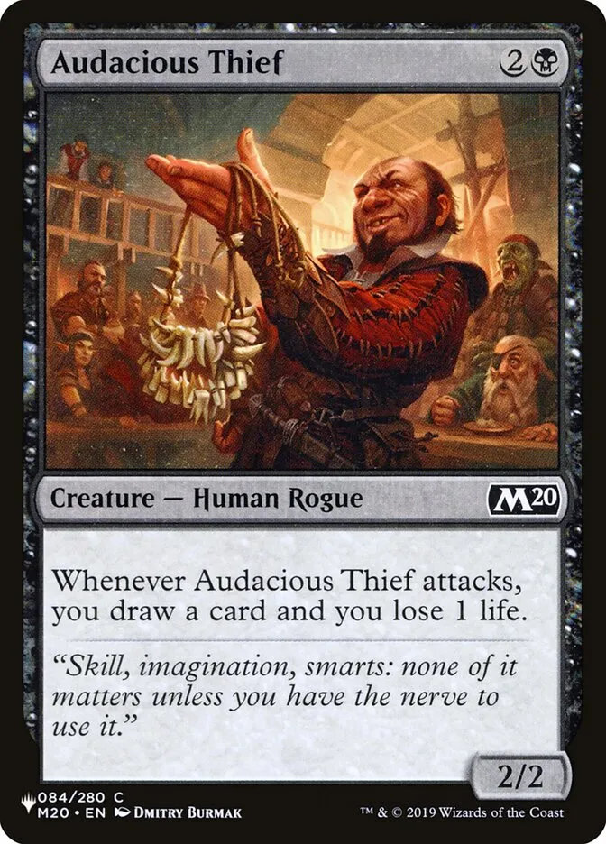Audacious Thief Front Face
