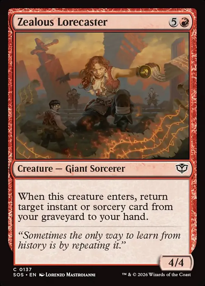 Zealous Lorecaster Front Face
