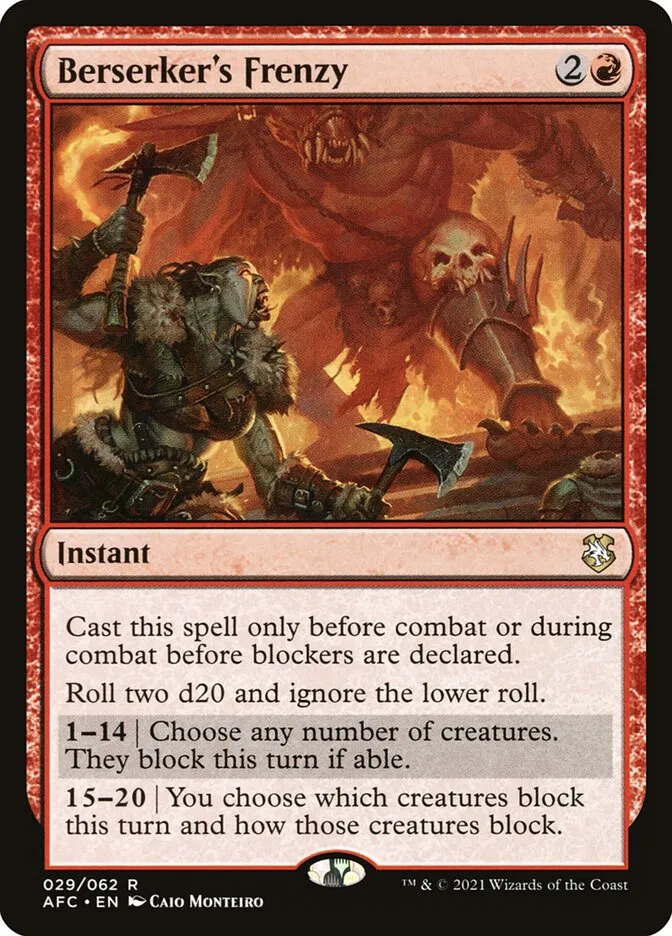 Berserker's Frenzy Front Face
