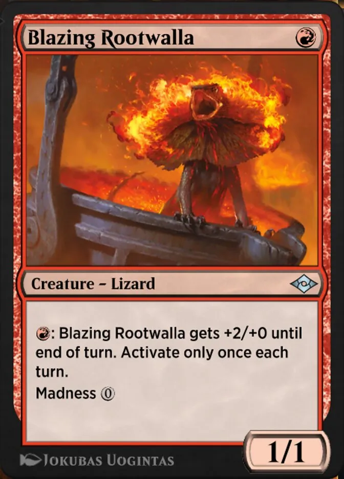 Blazing Rootwalla Front Face
