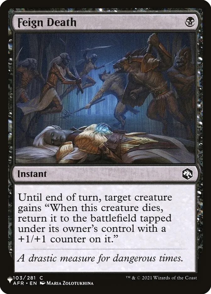 Feign Death Front Face