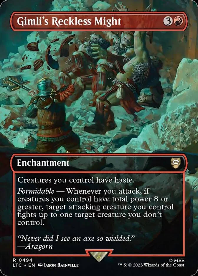 Gimli's Reckless Might Front Face