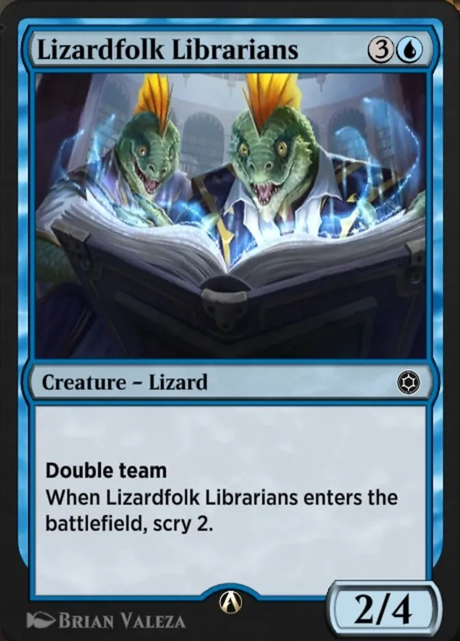 Lizardfolk Librarians Front Face
