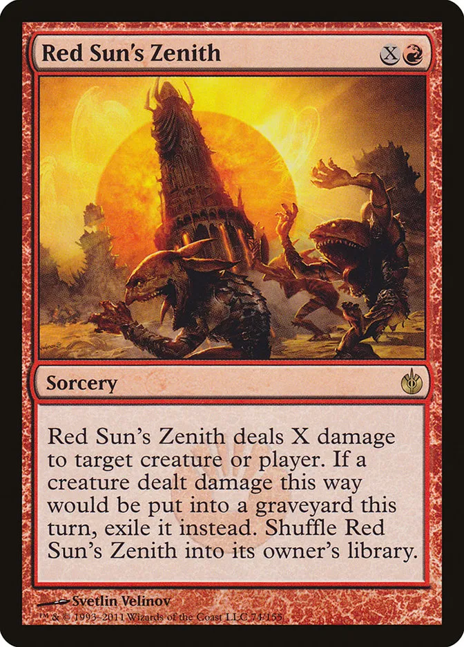 Red Sun's Zenith Front Face