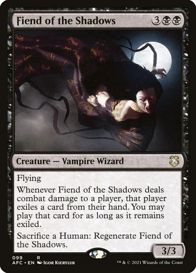 Fiend of the Shadows Front Face