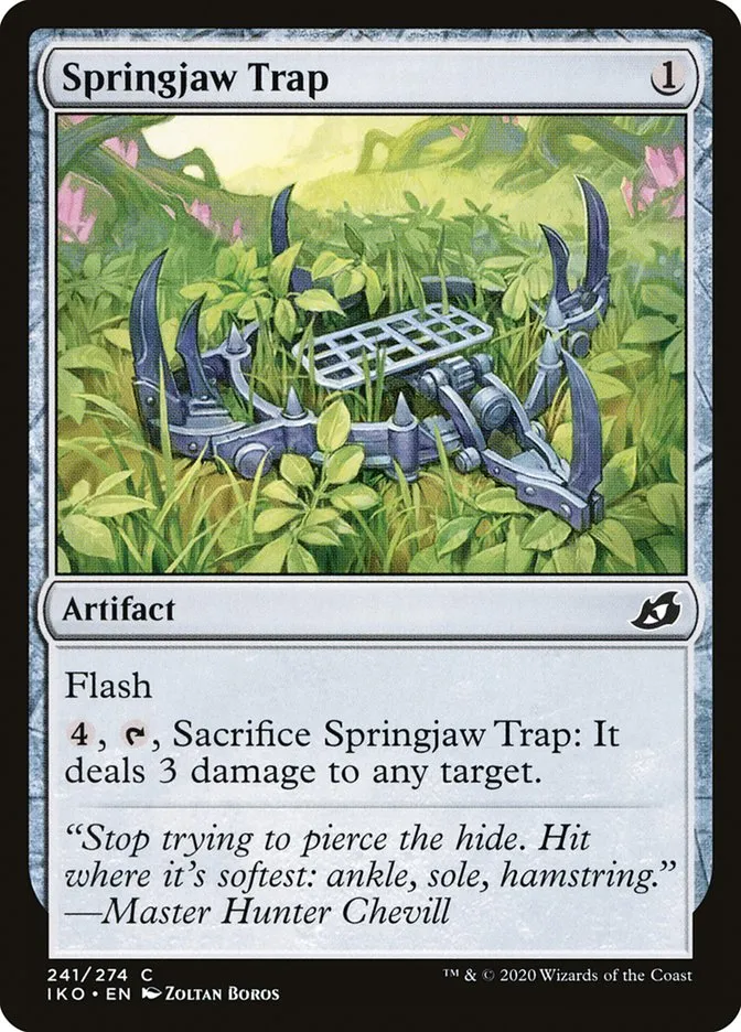 Springjaw Trap Front Face