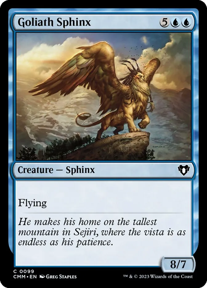 Goliath Sphinx Front Face