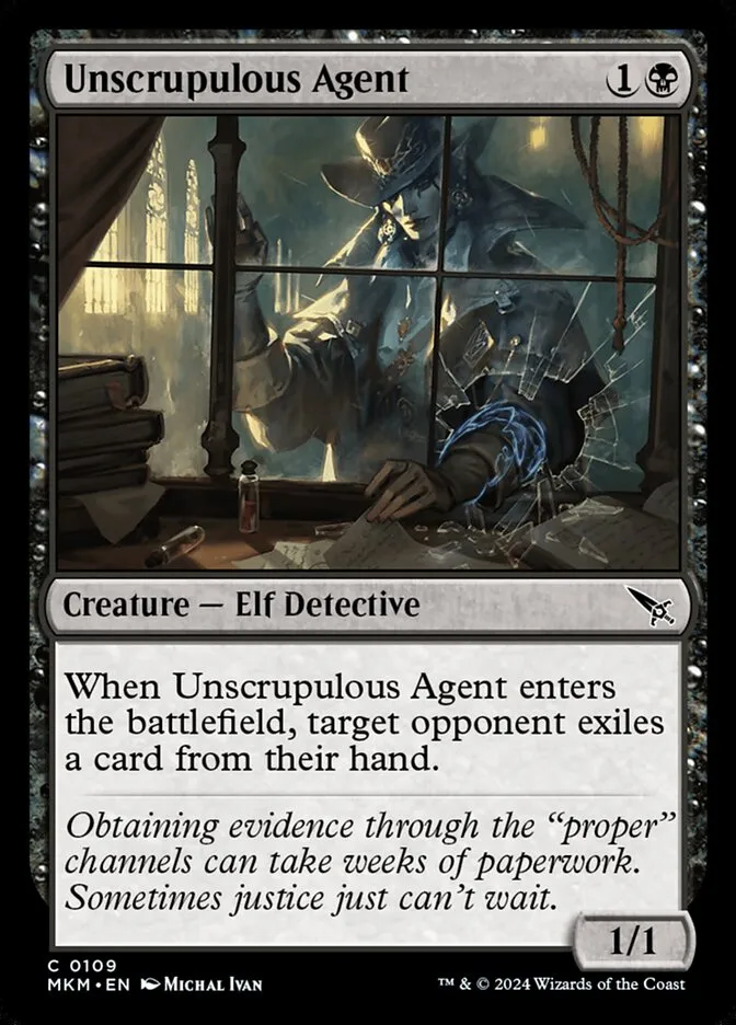 Unscrupulous Agent Front Face