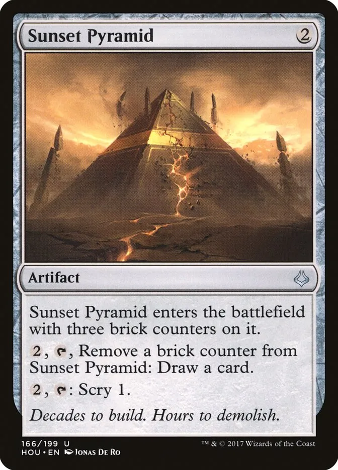 Sunset Pyramid Front Face