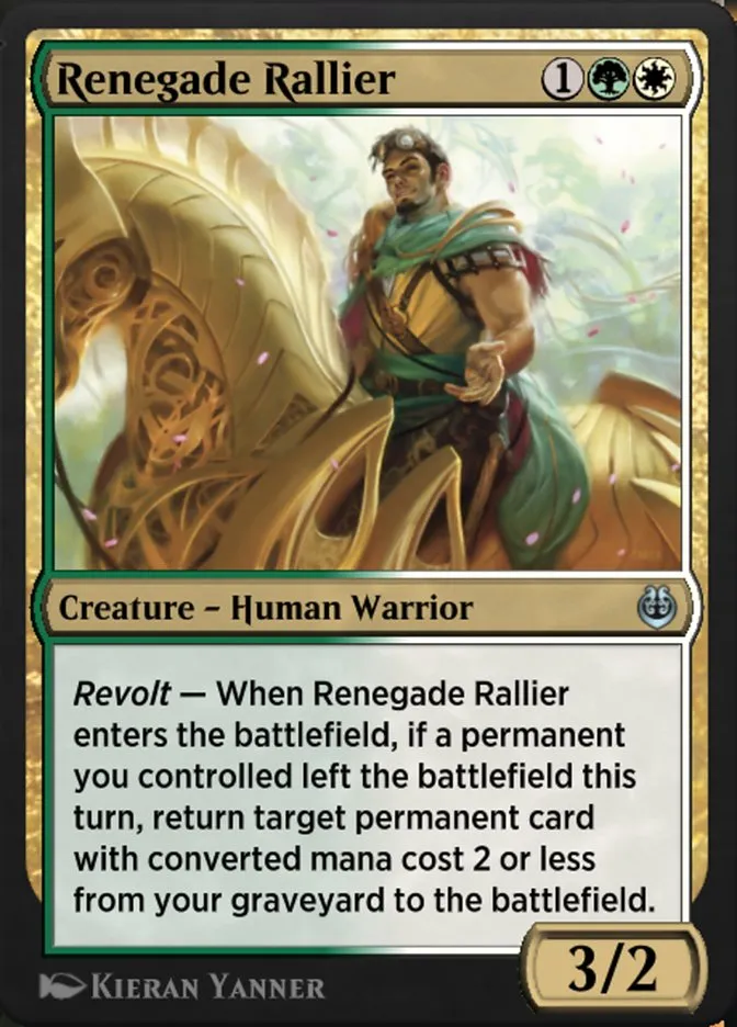 Renegade Rallier Front Face