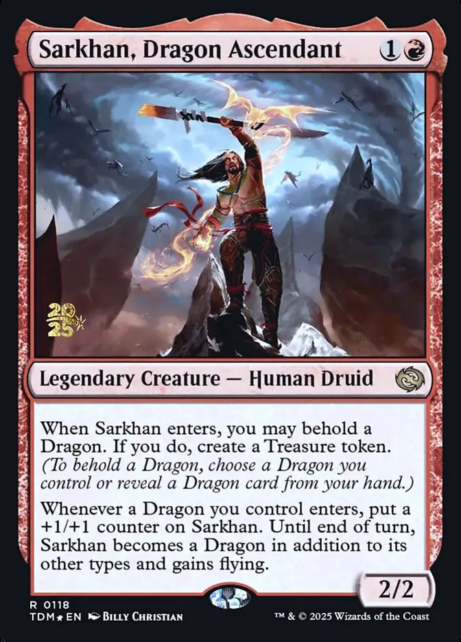 Sarkhan, Dragon Ascendant Front Face