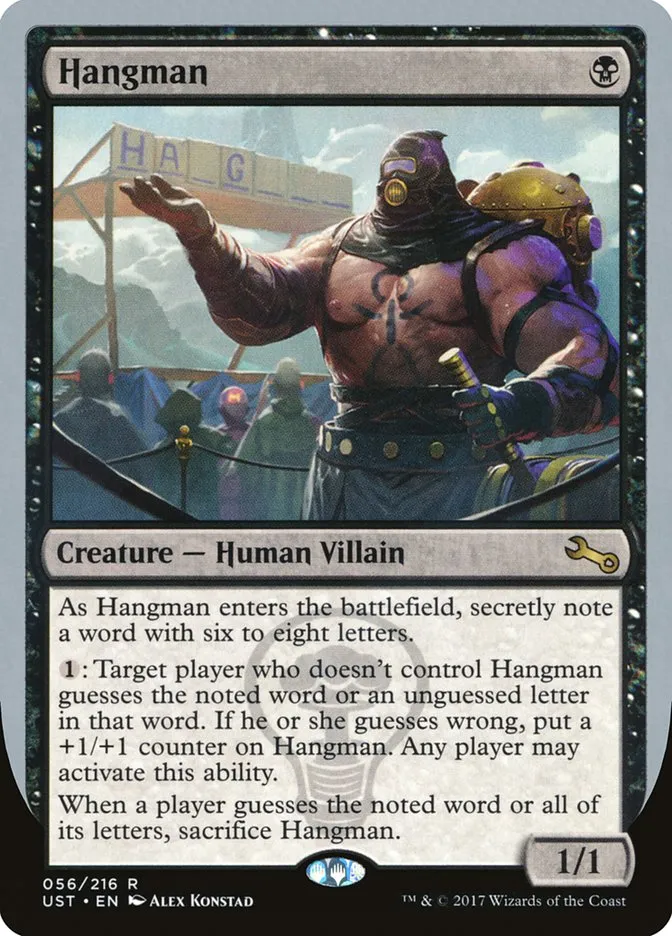 Hangman Front Face