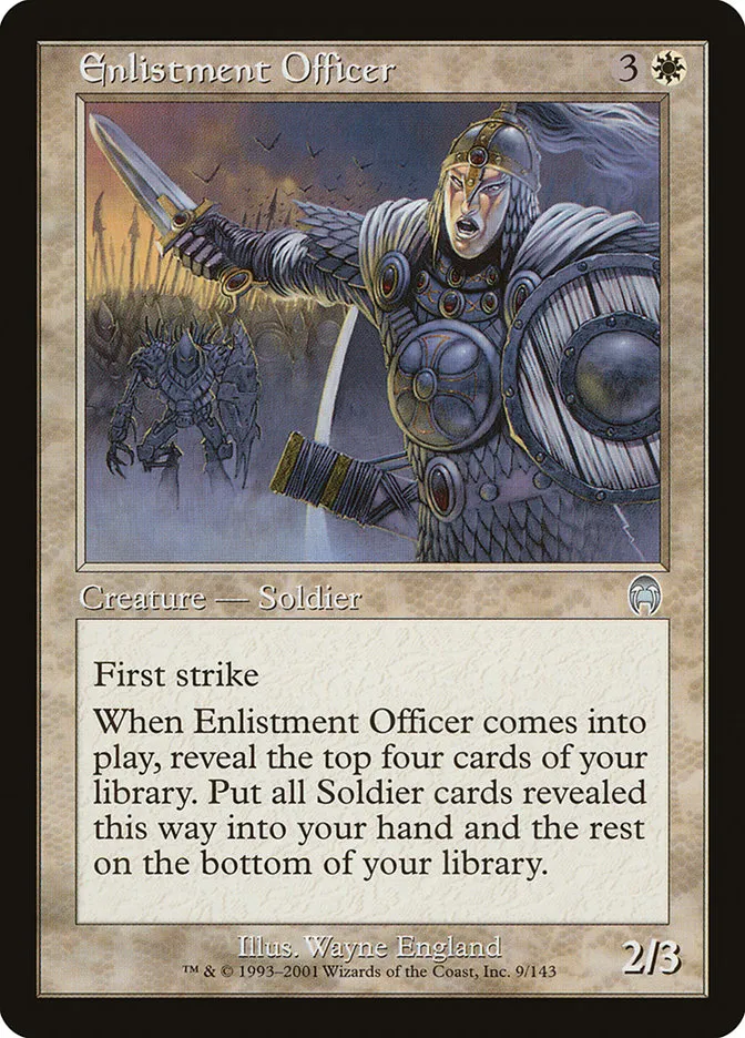 Enlistment Officer Front Face