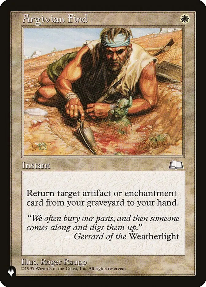 Argivian Find Front Face
