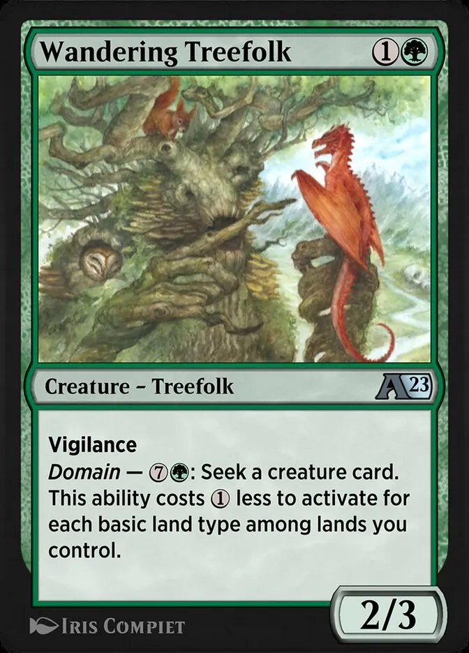 Wandering Treefolk Front Face