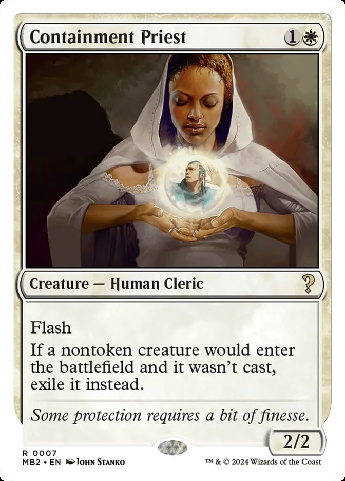 Containment Priest Front Face