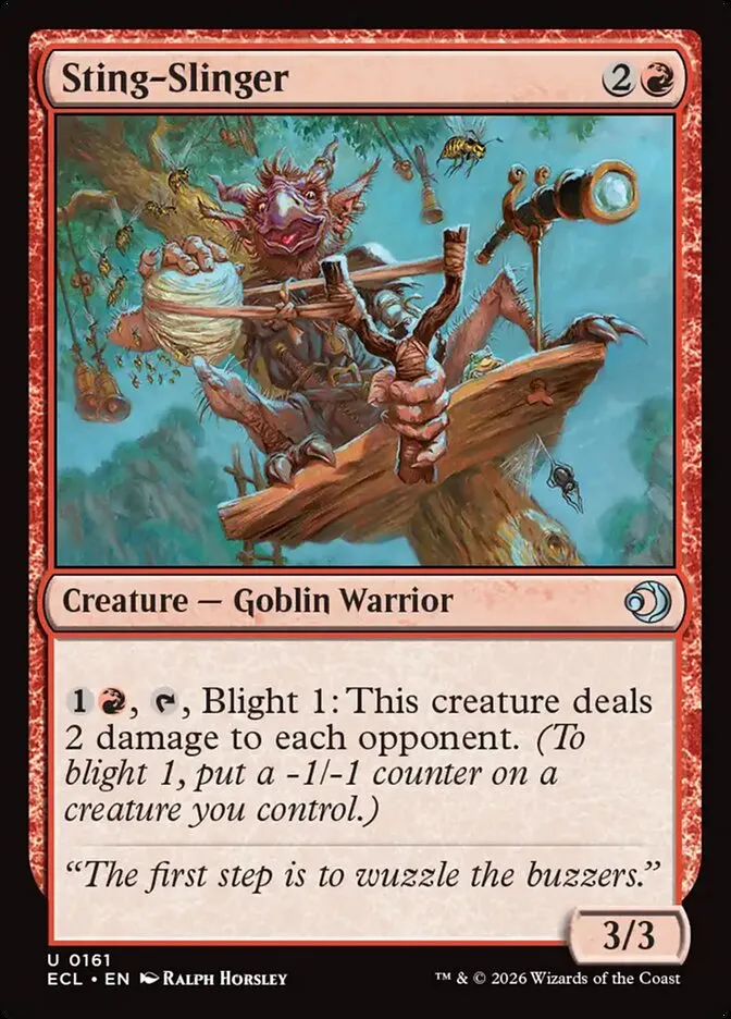Sting-Slinger Front Face