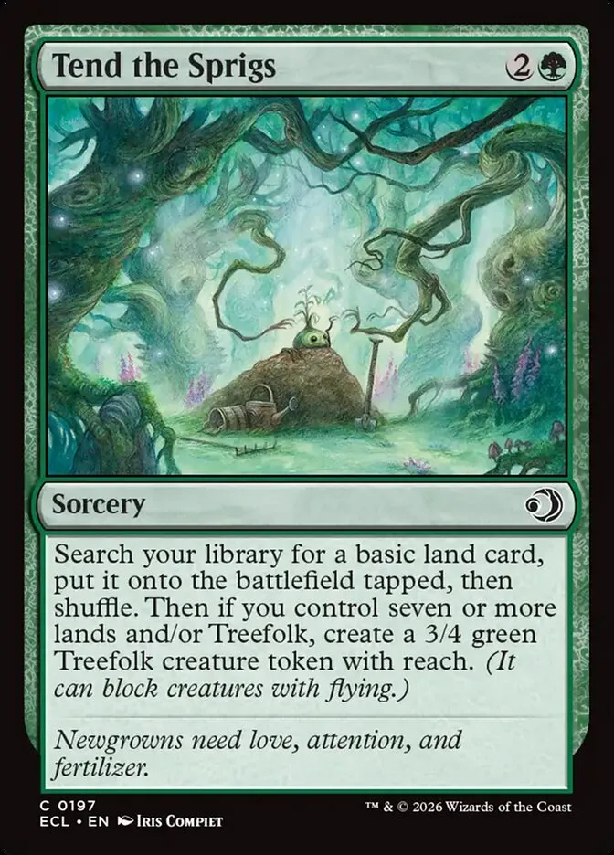 Tend the Sprigs Front Face