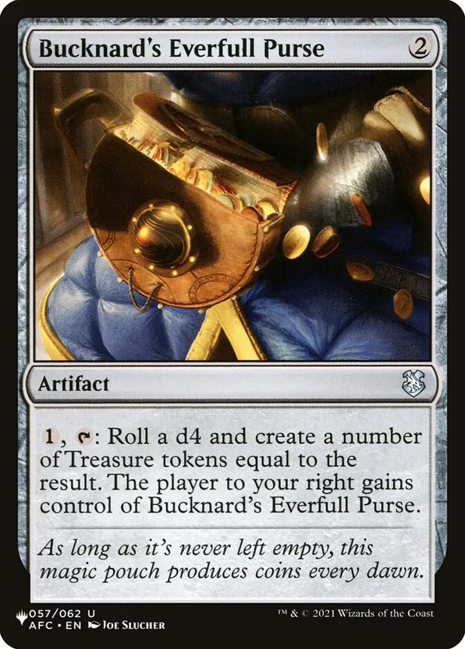Bucknard's Everfull Purse Front Face