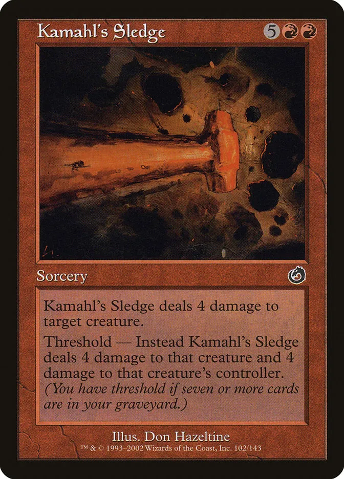 Kamahl's Sledge Front Face