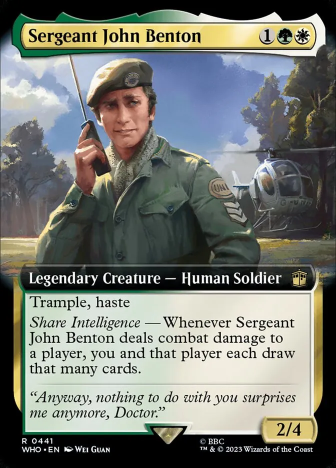 Sergeant John Benton Front Face