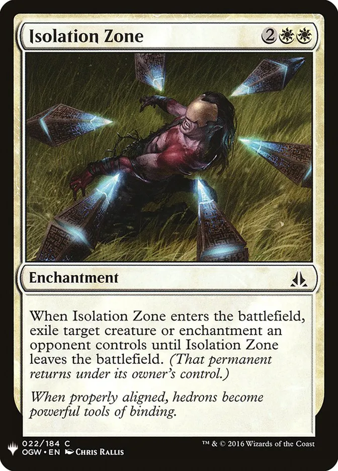 Isolation Zone Front Face