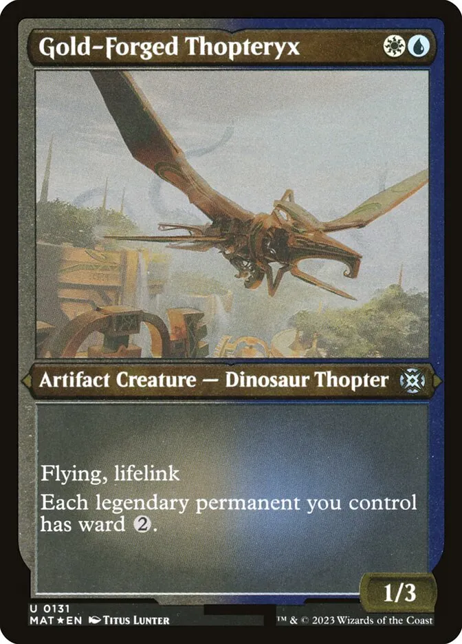Gold-Forged Thopteryx Front Face