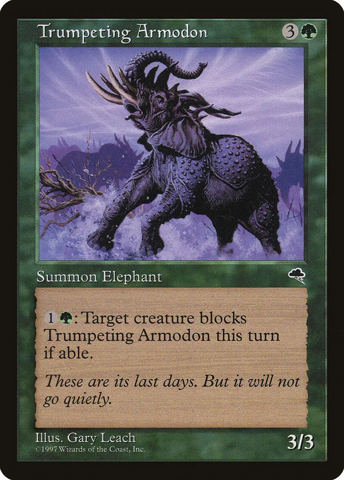 Trumpeting Armodon Front Face