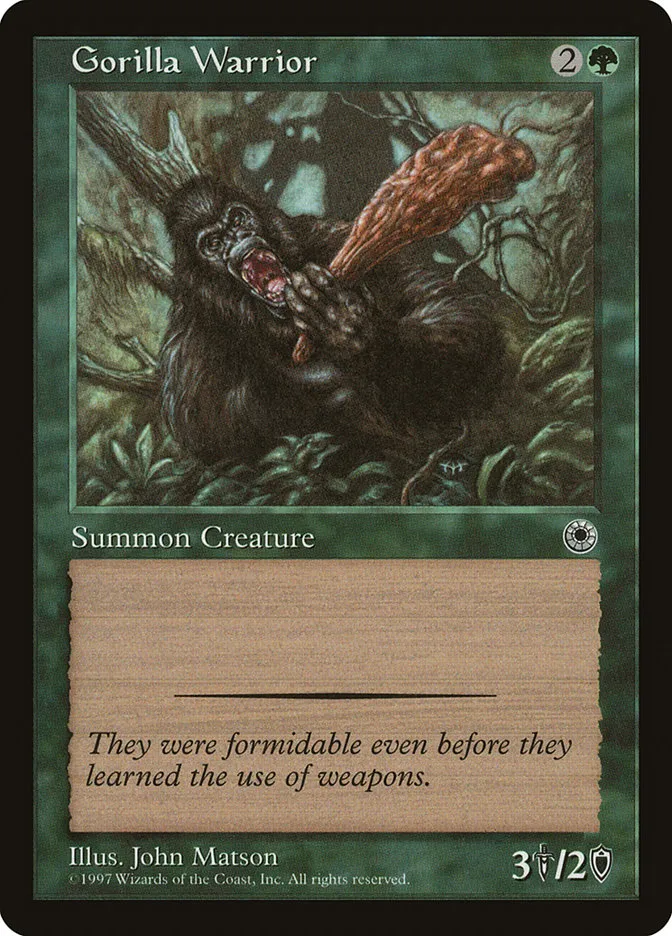Gorilla Warrior Front Face