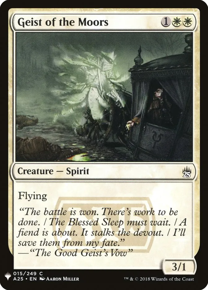 Geist of the Moors Front Face