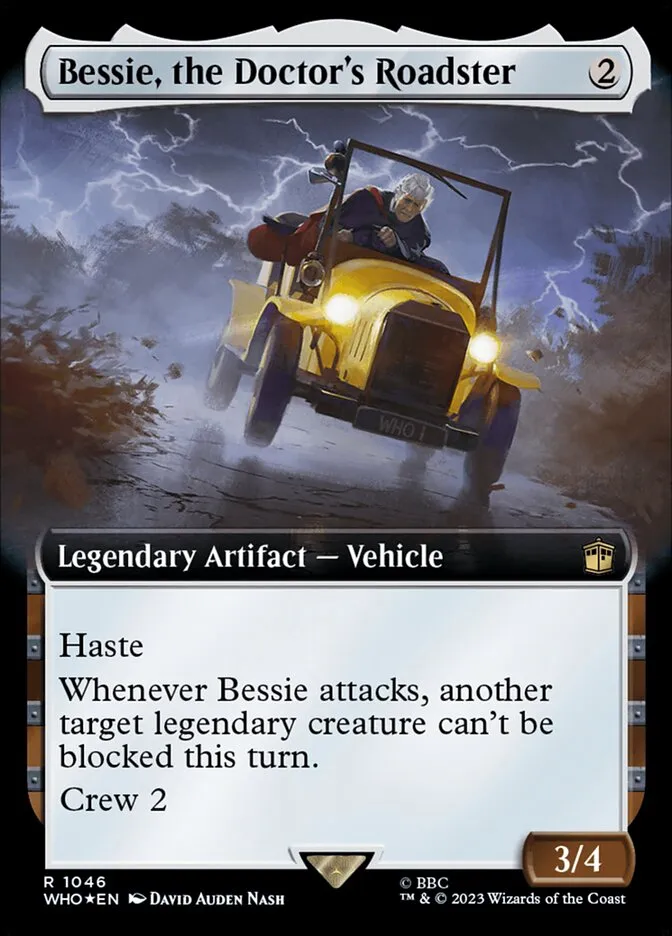 Bessie, the Doctor's Roadster Front Face