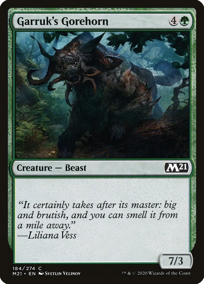 Garruk's Gorehorn Front Face