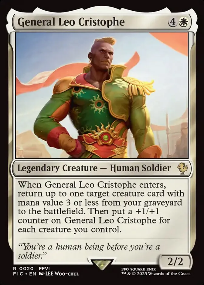 General Leo Cristophe Front Face