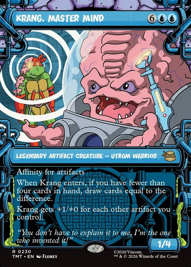 Krang, Master Mind Front Face