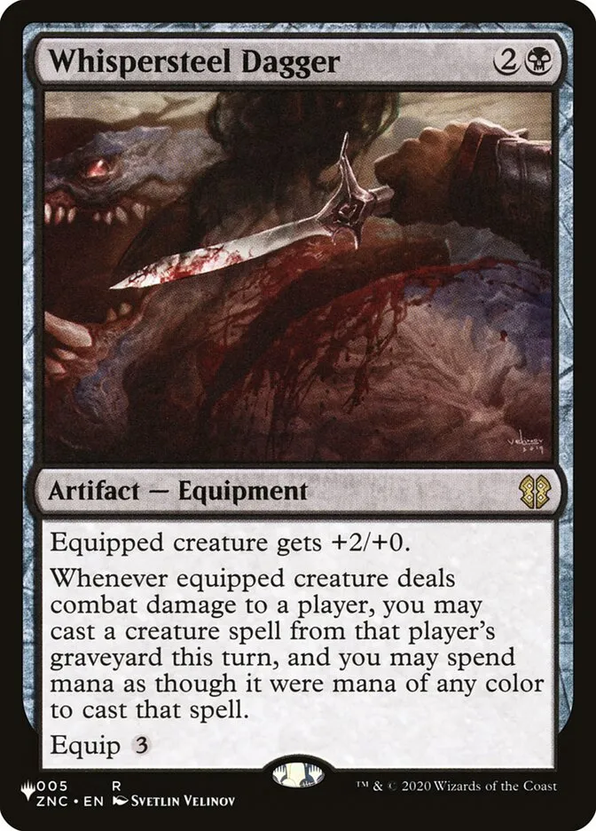 Whispersteel Dagger Front Face