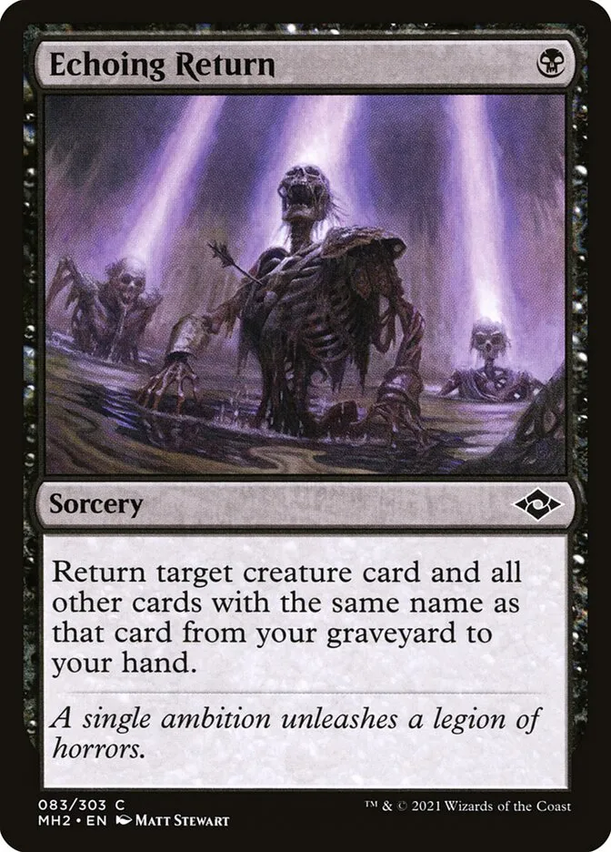Echoing Return Front Face