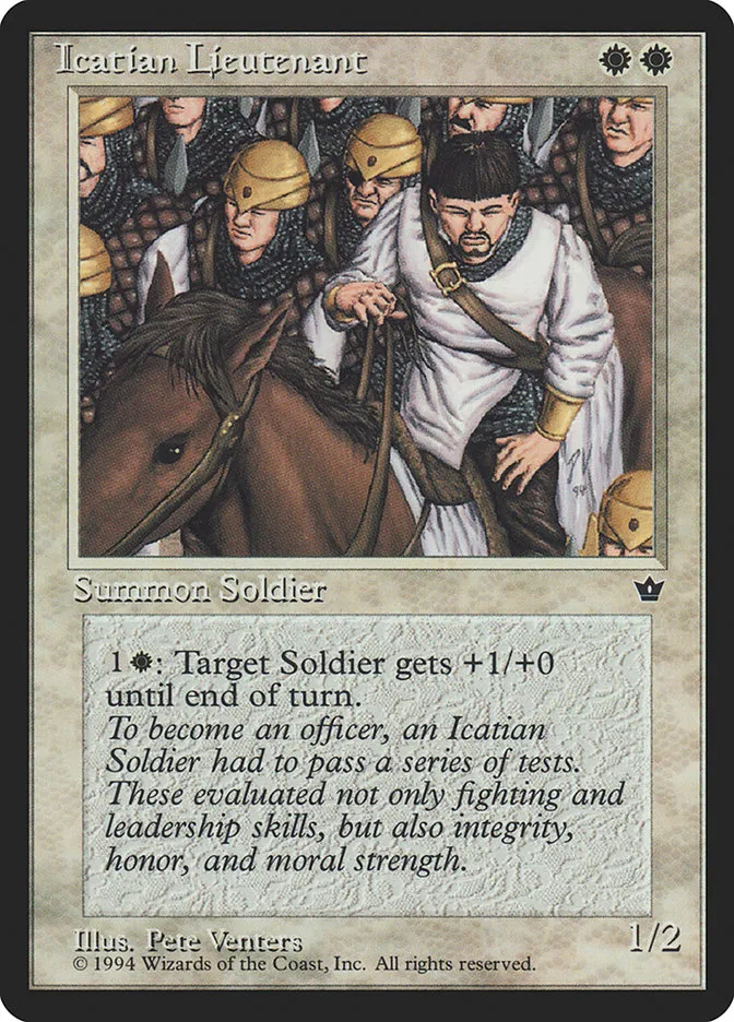 Icatian Lieutenant Front Face
